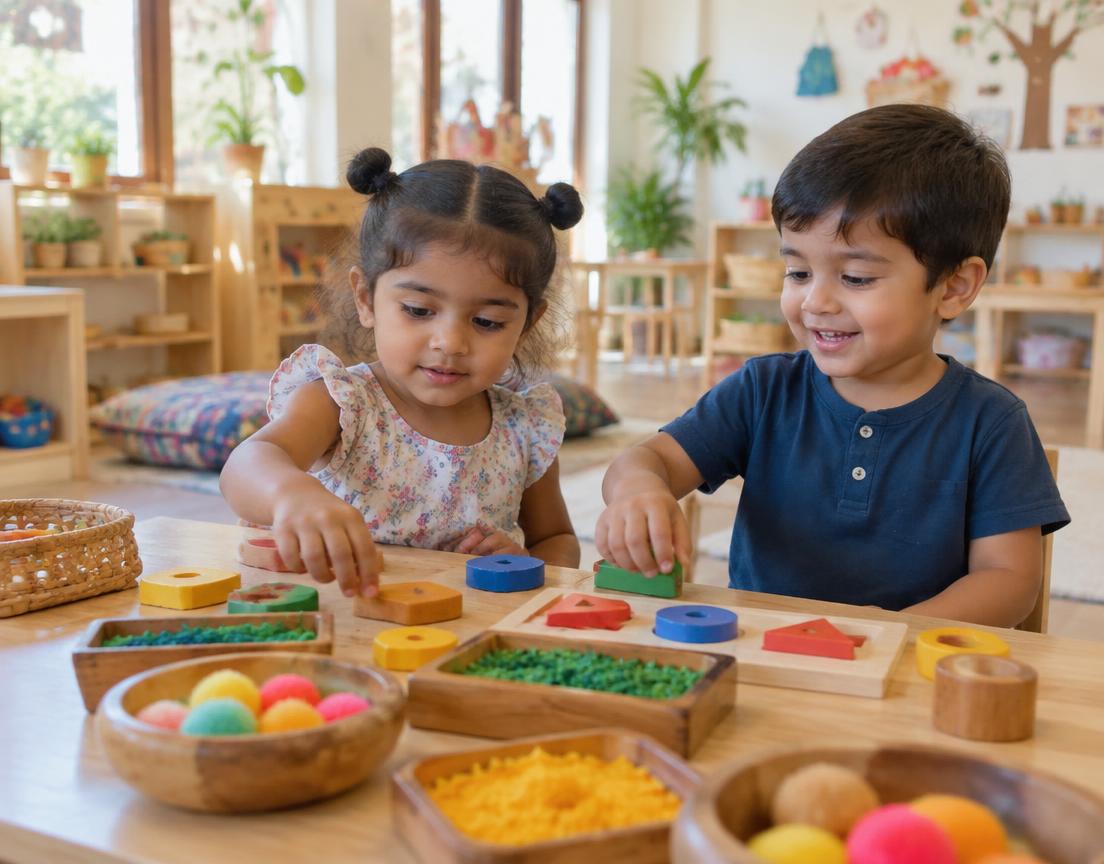 Playgroup children learning through play